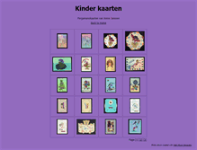 Tablet Screenshot of kinderkaarten.pietenanniejanssen.nl