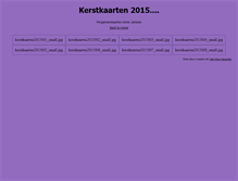 Tablet Screenshot of kerstkaarten.pietenanniejanssen.nl