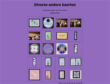 Tablet Screenshot of diverseanderekaarten.pietenanniejanssen.nl